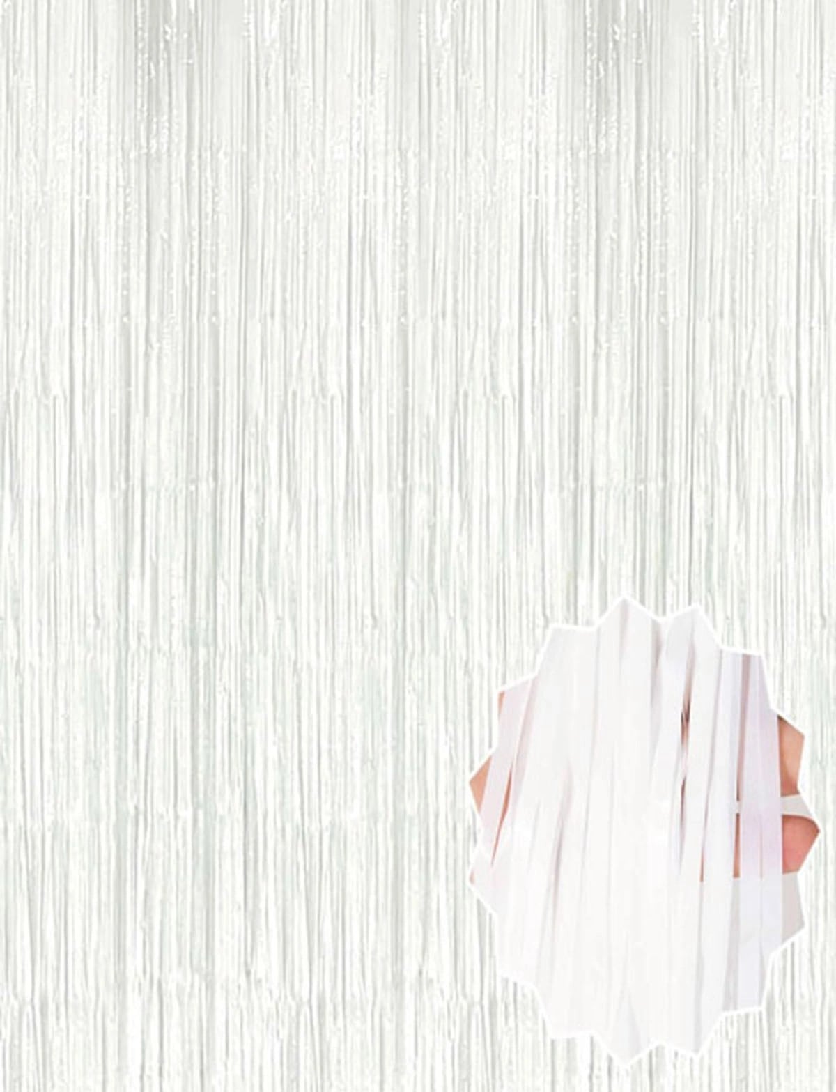 Mey İthalat® Soft Beyaz Renk Duvar ve Kapı Perdesi İthal 100x200 cm