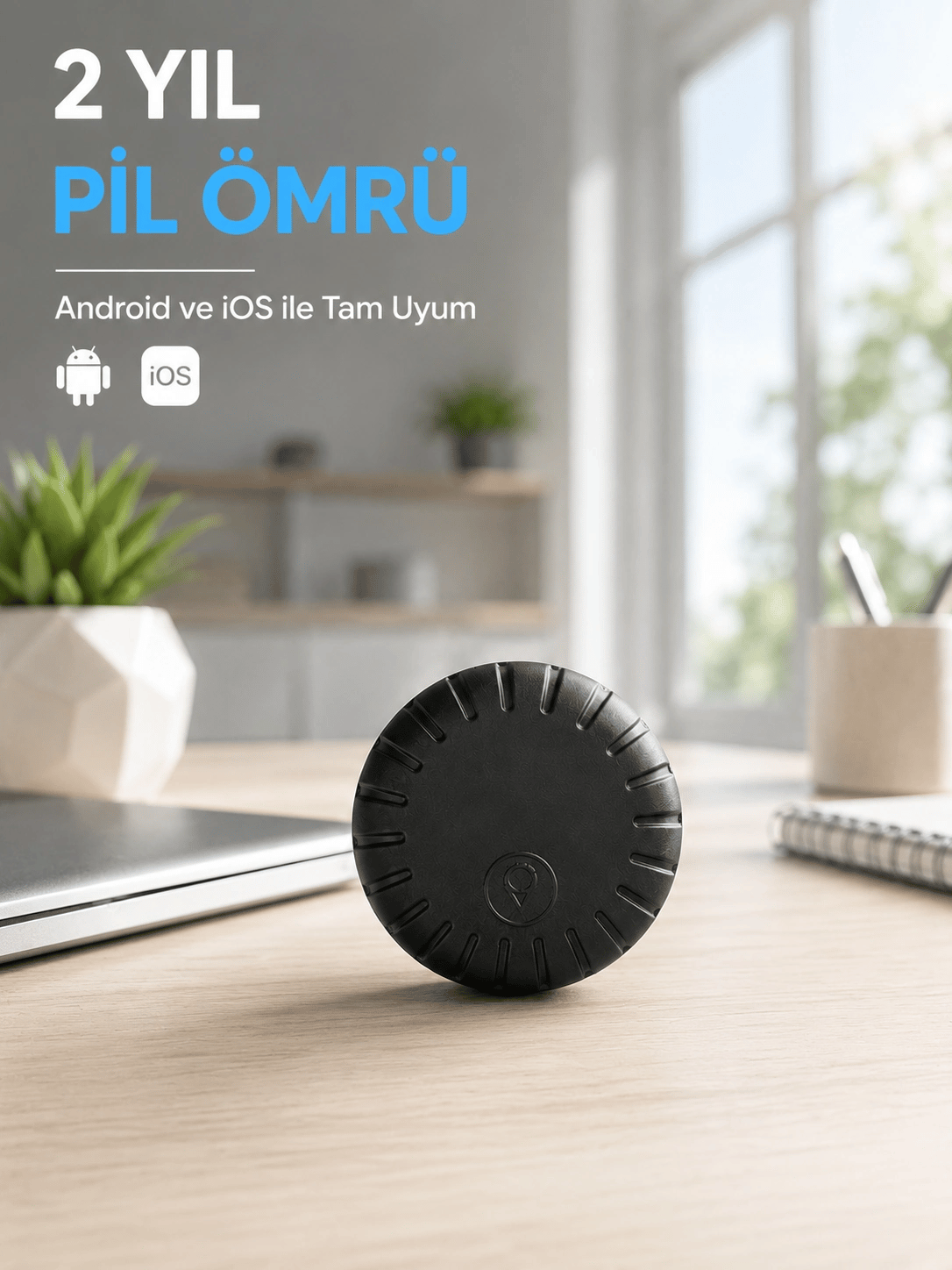 Mini GPS Takip Cihazı Android iOS Destekli Çanta Cüzdan Araç ve Valiz Konum Bulucu
