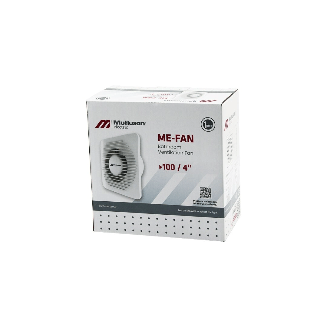 Mutlusan-001 211 000 100 00 00 Me-fan 1004"banyo Tuvalet Havalandırma Aspiratörü 12w 2450rpm 100m3/h Bx40