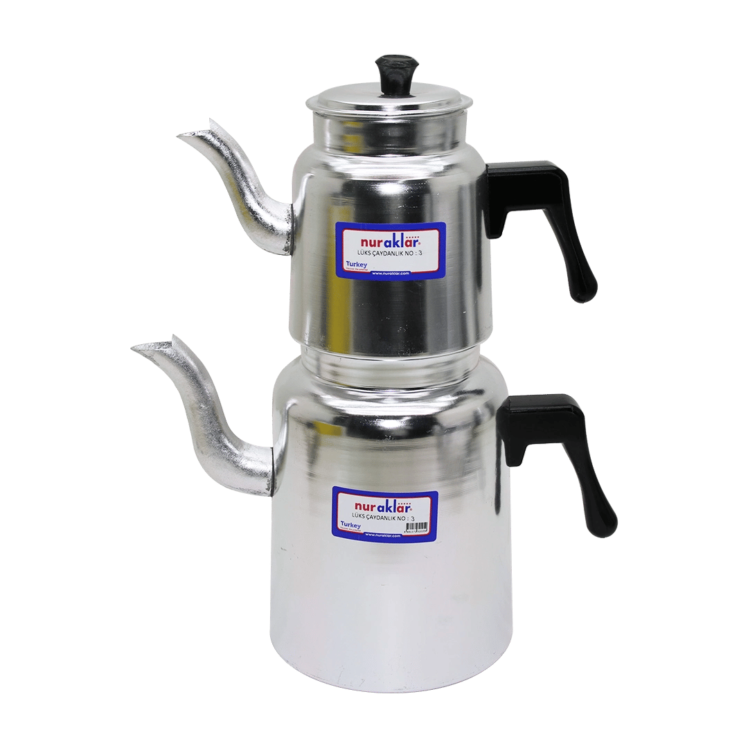 No-3 Lüks Alüminyum Çaydanlık Takımı Bx40