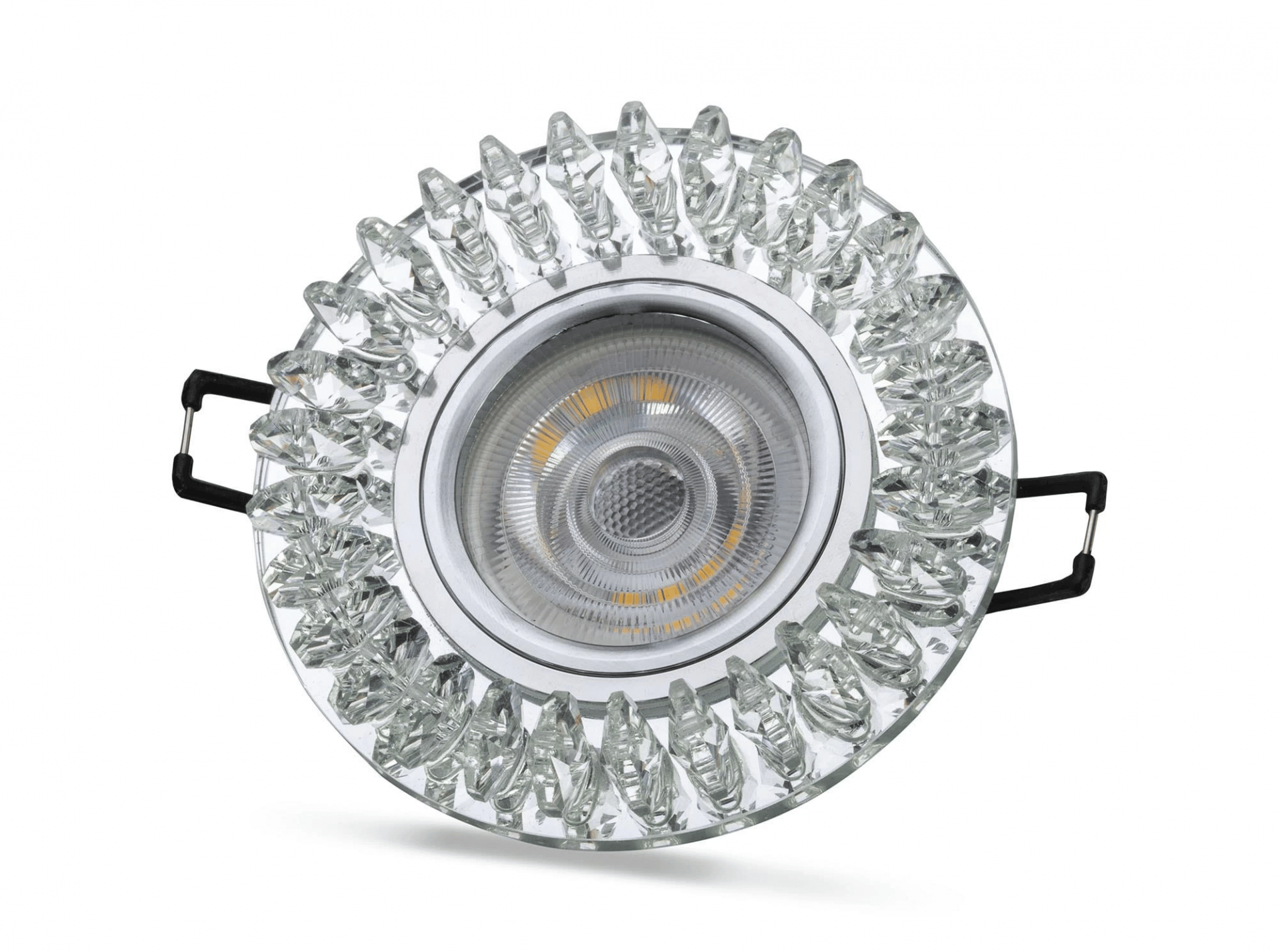 NOAS YL65 1727 Troya Led Çerçeveli 4000K Kristal Cam Spot Kasa - Priz ve Anahtar İçin Uyumlu Çerçeve