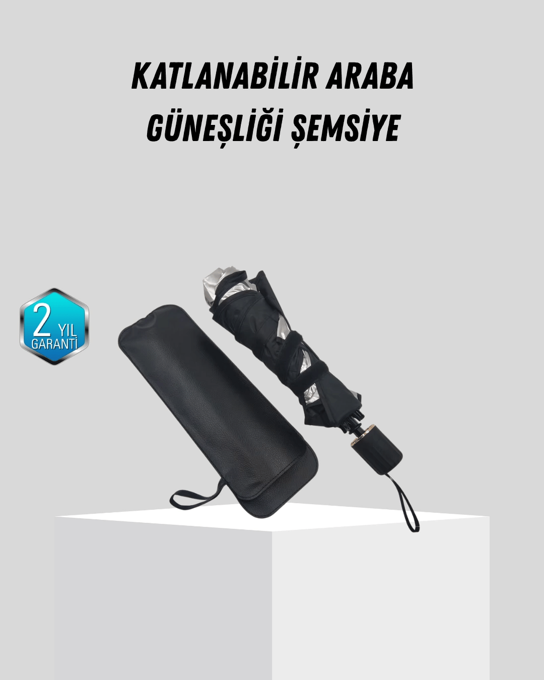 Ön Cam Güneşliği – Kalın Kumaş ve Cam Elyaf İskelet ile Maksimum UV Koruma