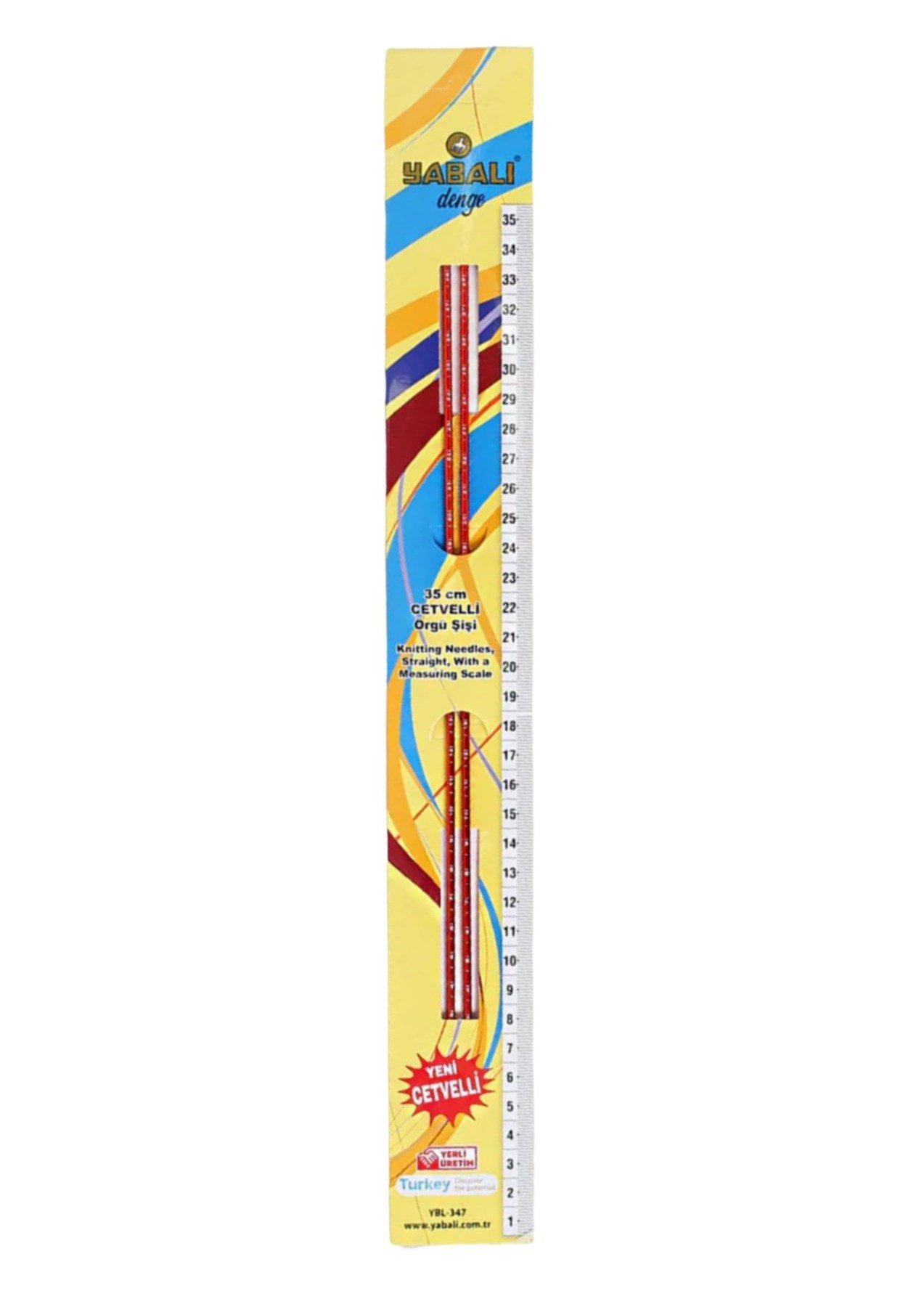 Örgü Şiş Cetvelli 5 Numara 35 Cm