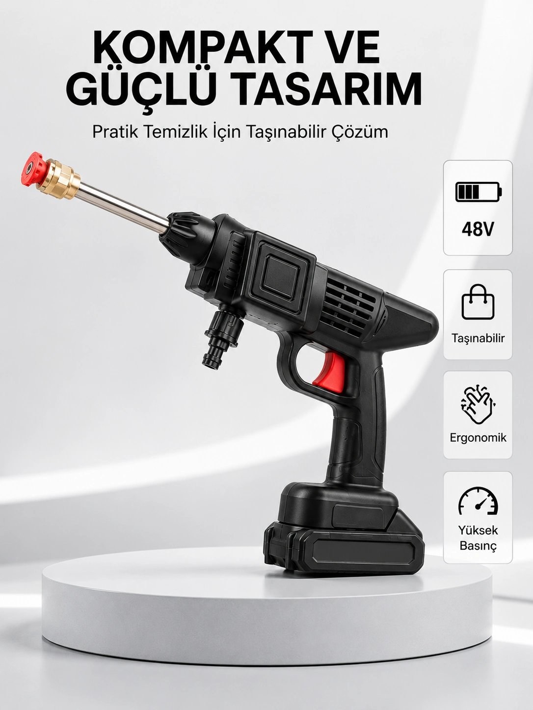 Orijinal 48V Şarjlı Basınçlı Temizlik Tabancası 2025 A Kalite Seri