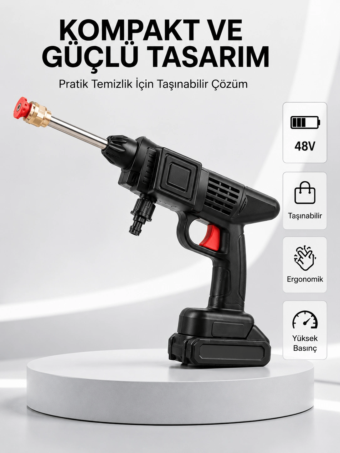 Orijinal 48V Şarjlı Basınçlı Temizlik Tabancası 2025 A Kalite Seri