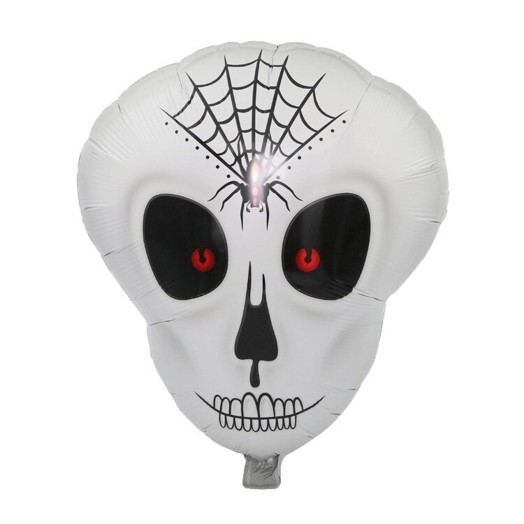 Örümcek Ağ Desenli İskelet Folyo Balon Bx40