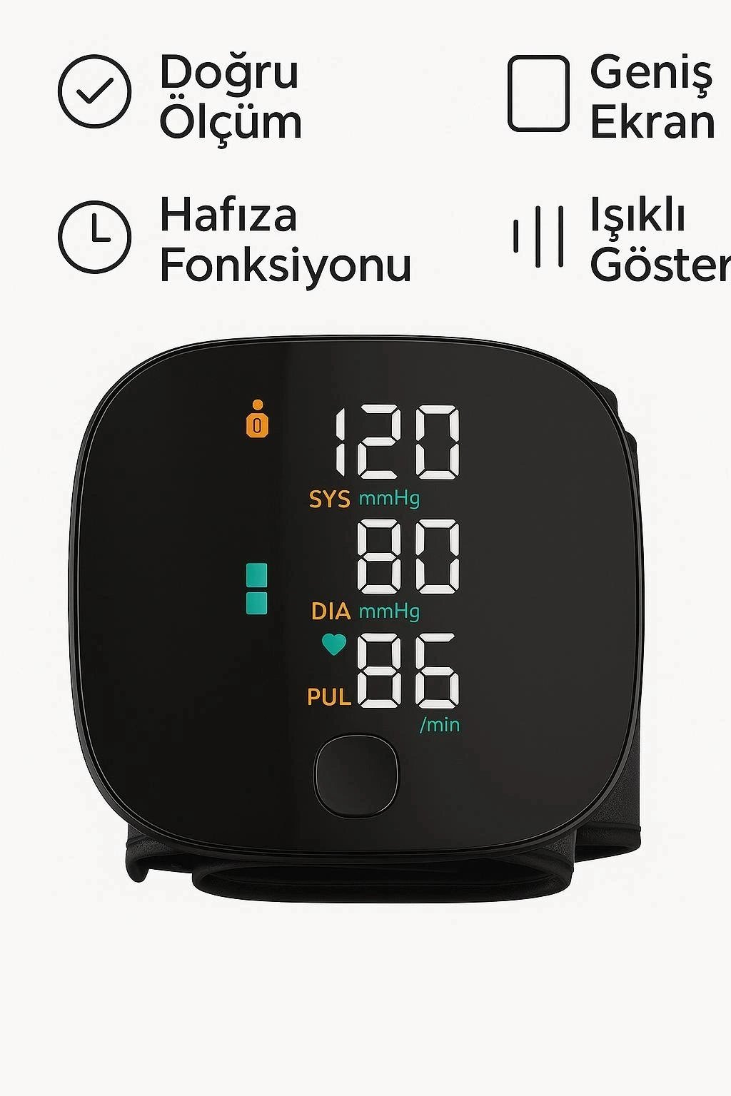 Otomatik Koldan Tansiyon Aleti Kol Manşonlu Dijital Nabız ve Tansiyon Ölçer