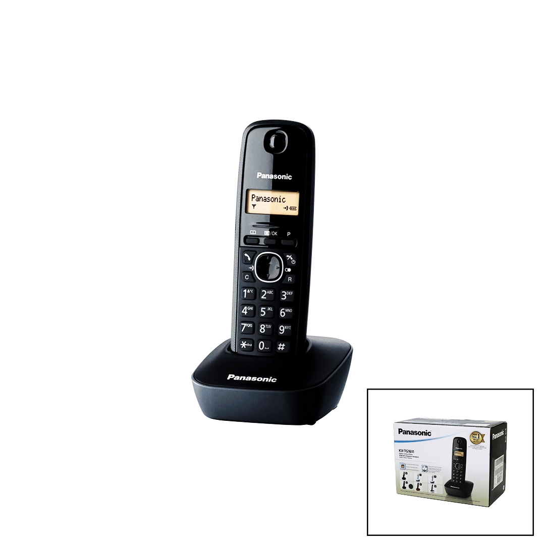 Panasonic Kx-tg1611 Siyah - Oval Kablosuz Dijital Telsiz Telefon Bx40