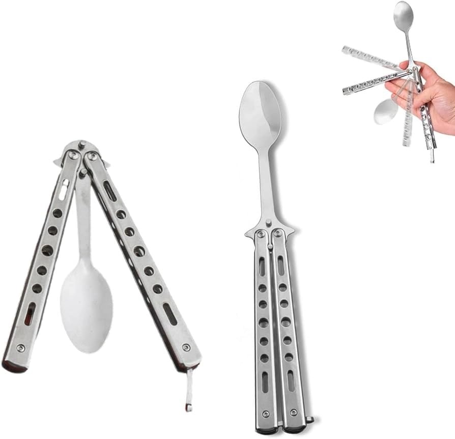 Paslanmaz Çelik Katlanır Kaşık Bx40