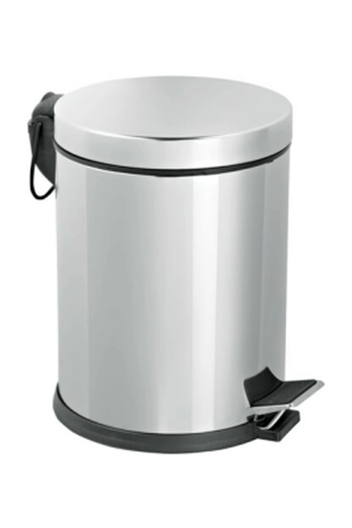 Pedallı 8lt Krom Metal Çöp Kovası Bx40