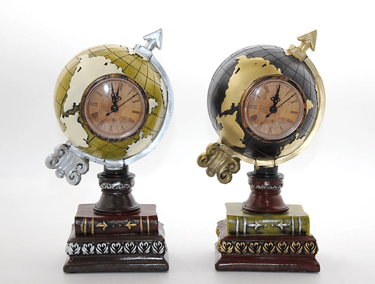 Polyester Saatli Dünya Küre