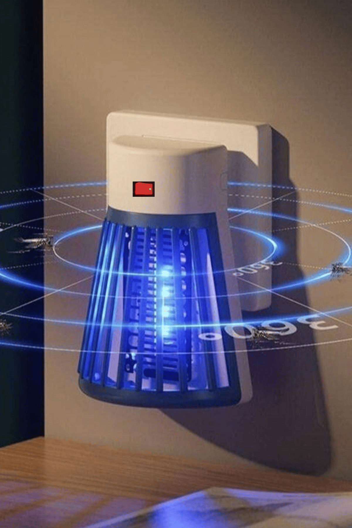 Priz tipi 1W UV ışıklı makine formunda tehlikeli olmayan sinek öldürücü lamba - Süpermarket