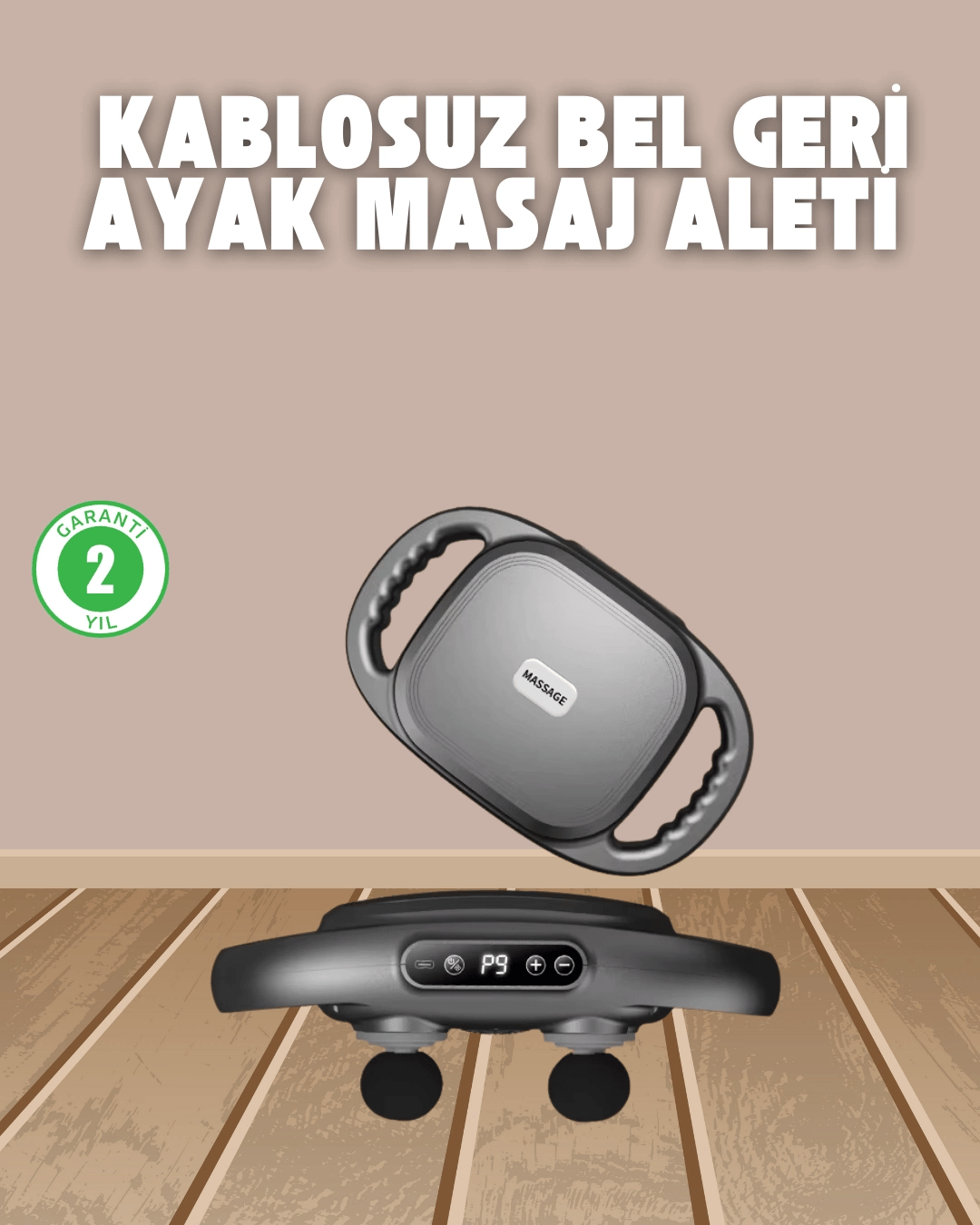 Profesyonel 6 Başlıklı Şarjlı Masaj Tabancası 2000 mAh Güçlü Performans