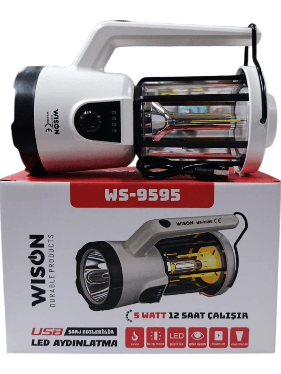 Profesyonel El Feneri & Kamp Lambası | 5w Bx40