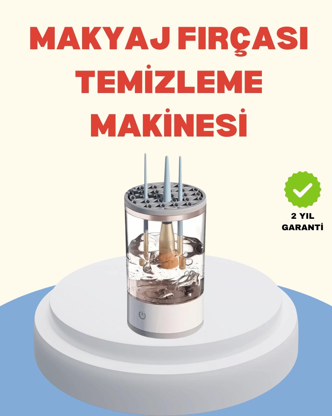 Profesyonel Makyaj Fırçası Temizleme ve Kurutma Makinesi