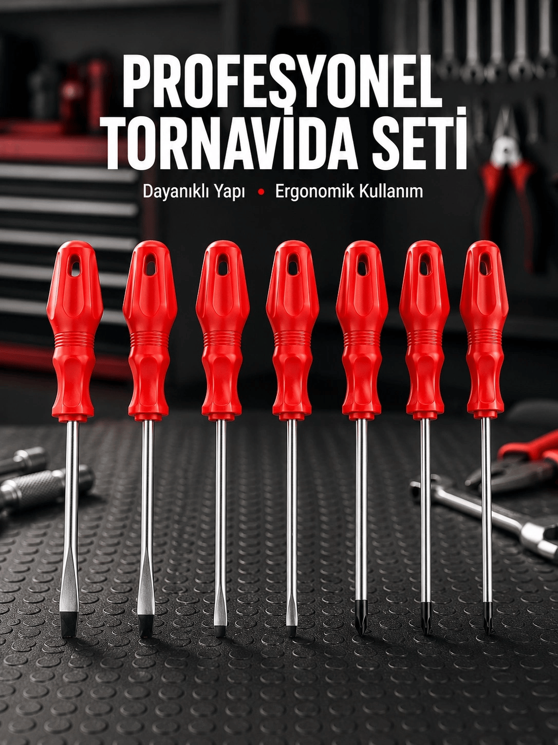 Profesyonel ve Günlük Kullanıma Uygun 7li Tornavida Seti