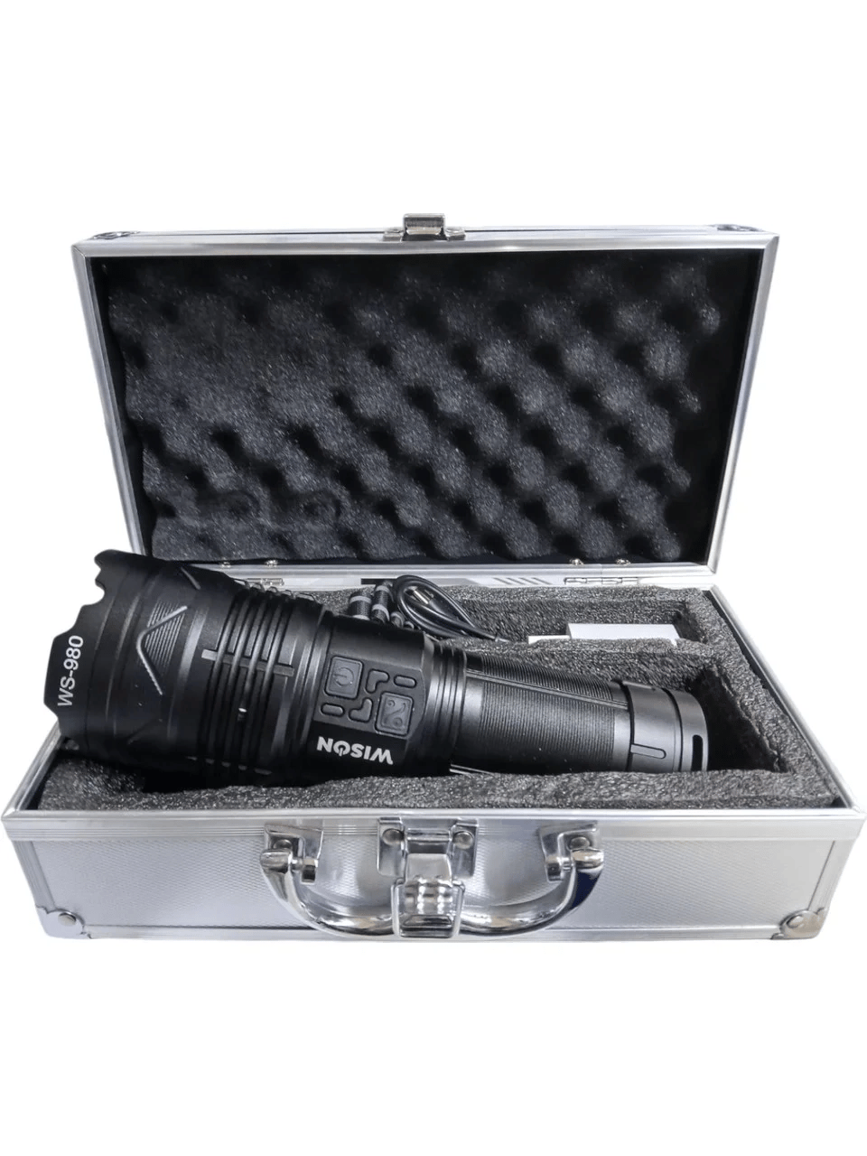 Profesyonel Zoomlu El Feneri | 60w – 7000 Lümen – 13.200 Mah – Type‑c – Metal Gövde Bx40