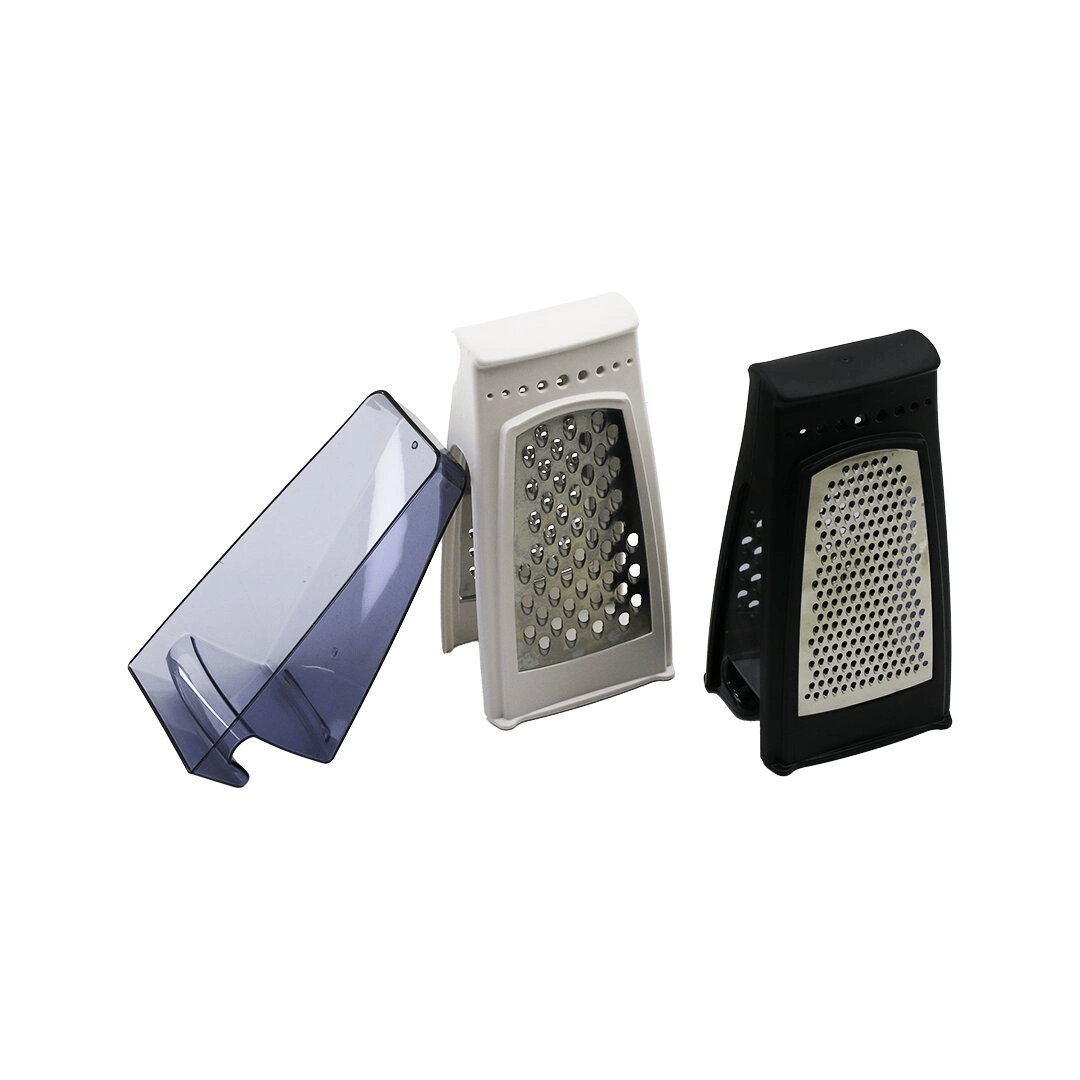 Qlux L-00667 İdea Dikey Hazneli=şeffaf Mika Kristal Çift Taraflı Rende Taban: 9x10.5cm Y: 21cm Plastik Gövde Bx40