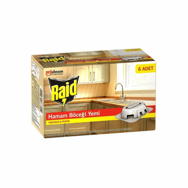 Raid 6 Parça  Hamam Böcek Yemi Bx40