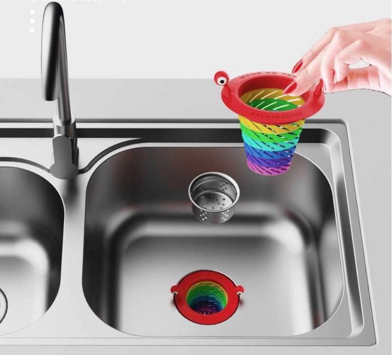Renkli 6 Kademeli Lavabo Süzgeci Bx40