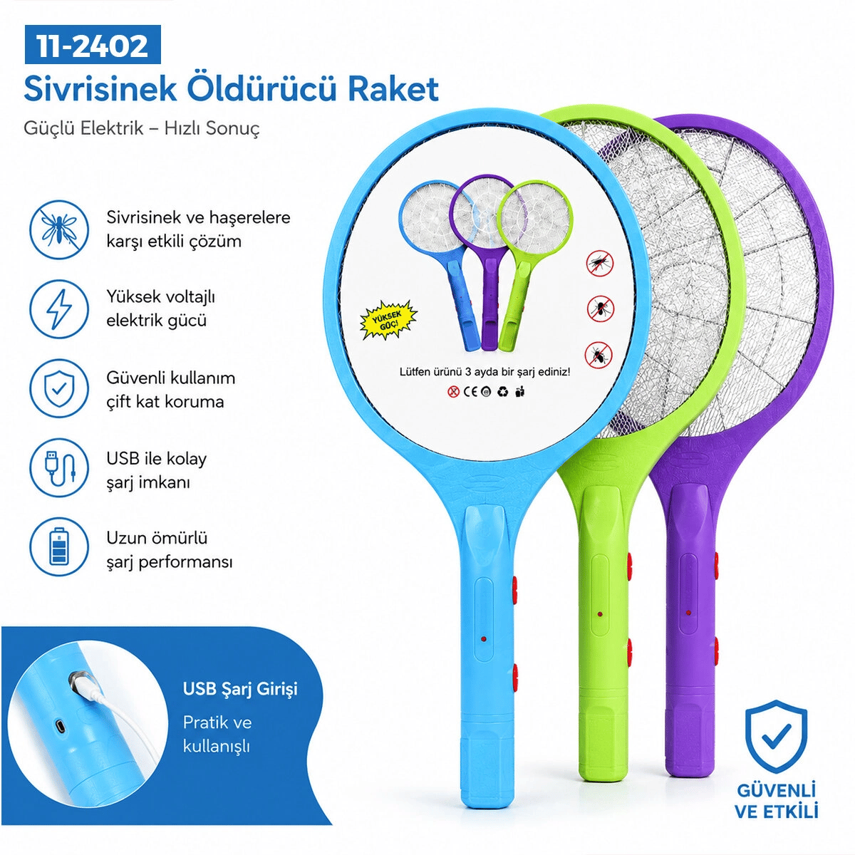 Renkli Raket Modeli Elektronik Sinek Öldürücü Cız Makine Herhangi Bir Renk Gönderilir Bx40