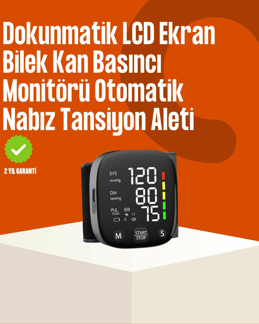 Renkli Risk Göstergeli Tansiyon Aleti