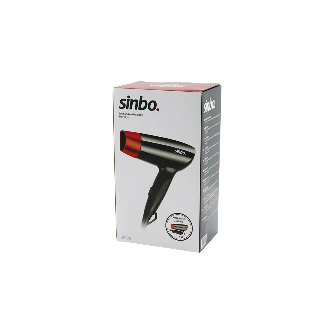 Saç Kurutma - Fön Makinesi Katlanır - Seyahat Tipi 2 Hız Ayarı- Askı Kancası- Yoğunlaştırıcı Shd-7097 Bx40