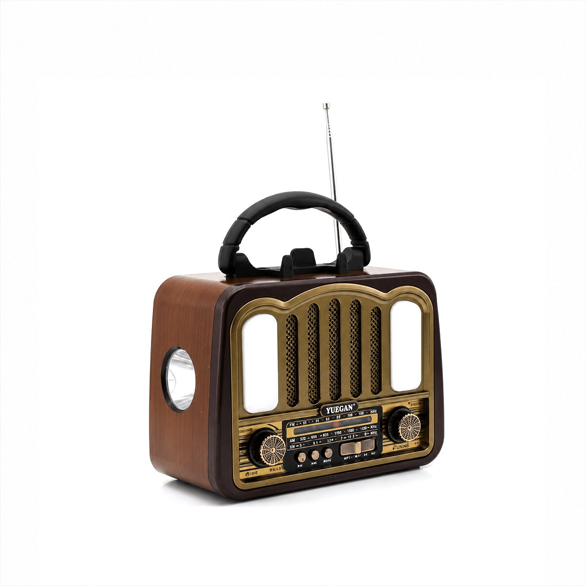 Şarjlı - Nostalji Bluetooth İbreli Fm Radyo Mp3 Usb - Tf Player Speaker Pl-4702 Bx40