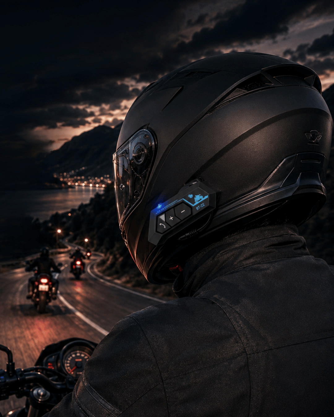 Şarjlı Bluetooth Kask Kulaklığı Navigasyon ve Müzik Destekli