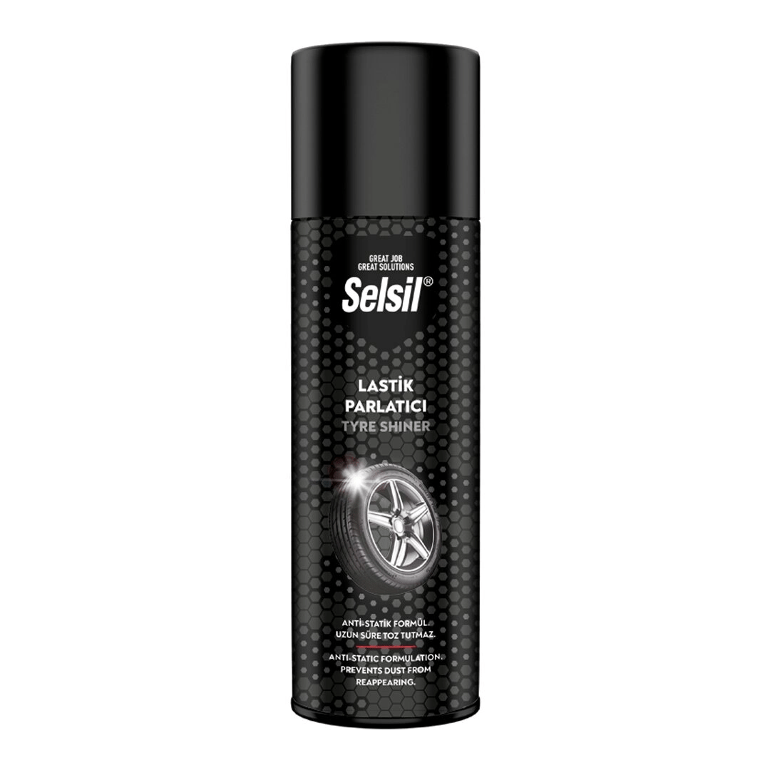 Selsil Oto - Araç Lastik Parlatıcı - Temizleyici Sprey 500ml Bx40