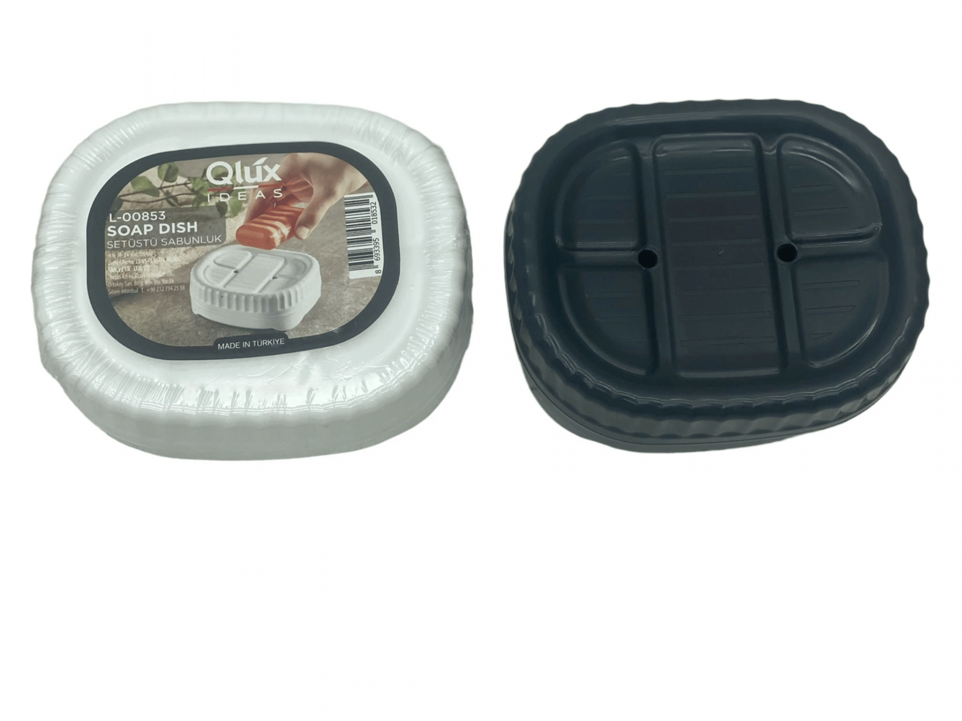 Set Üstü Katı Sabunluk Kapaklı Plastik Bx40