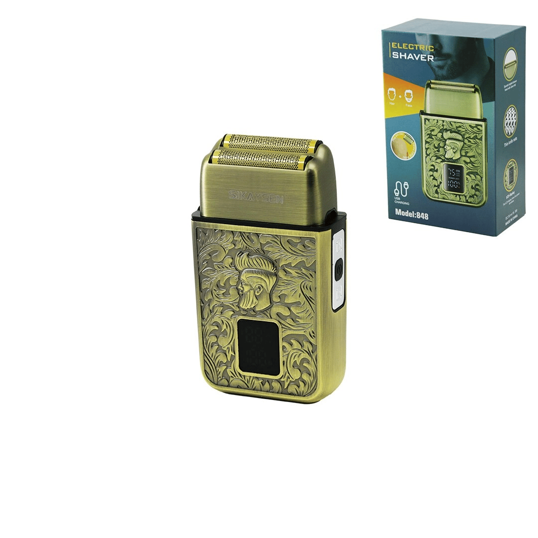 Seyahat Tipi 2ın1 Lcd Ekran Günlük Sıfır Sakal - Çizim Başlık Traş Makinesi Usb Şarjlı Cep - Çanta Boy Bx40