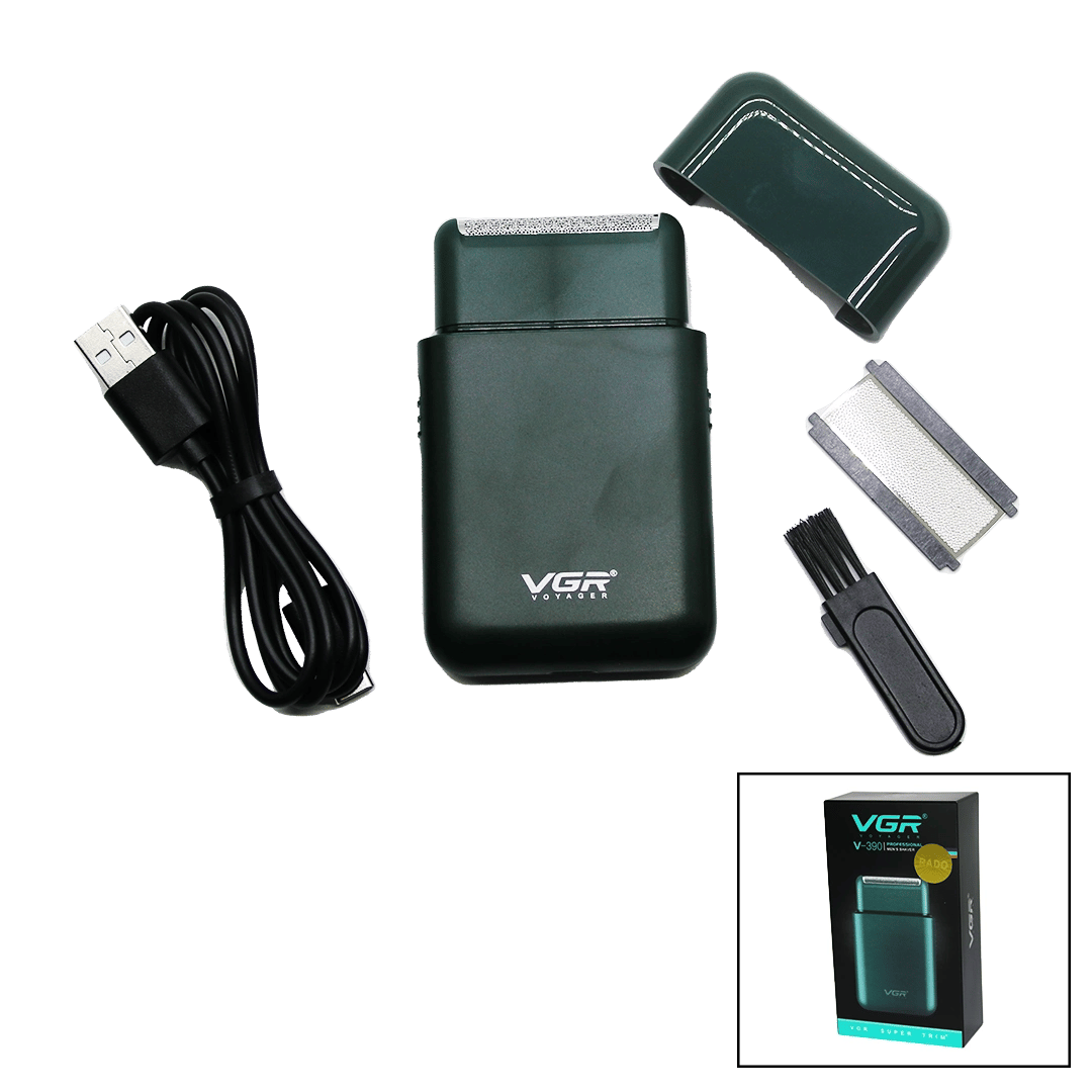 Seyahat Tipi 2ın1 Sıfır Sakal - Çizim Traş Makinesi Usb Şarjlı V-390 Bx40