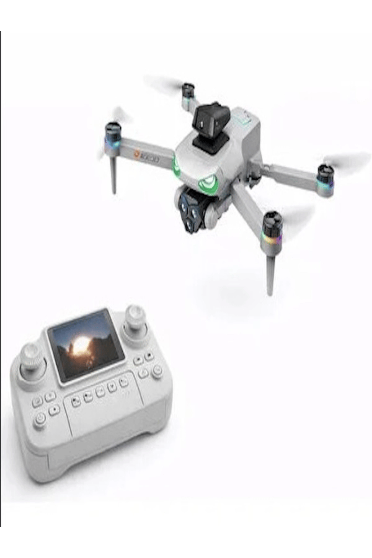 SH Kaydı Gerektirmeyen 1080P Kameralı GPS'li Drone, 30 Dakikaya Kadar Uçuş Süresi ve Beyaz Renk