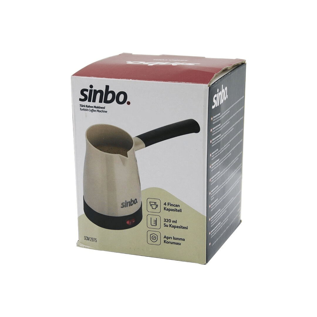 Sinbo Scm-2975 Elektrikli Cezve Pls.türk Kahve Makine Çelik Gizli Rezistans700w 4 Fincan - 320mltak-çıkar Kulp Bx40