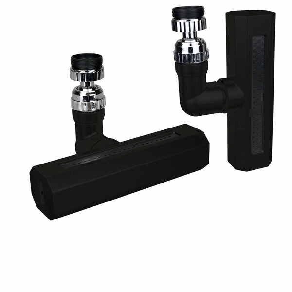 Siyah  Geniş  360 Derece Dönebilenoynar Başlık - 4 Mod  Perlatör Şelale Musluk Ucu Ktx-3288 Bx40