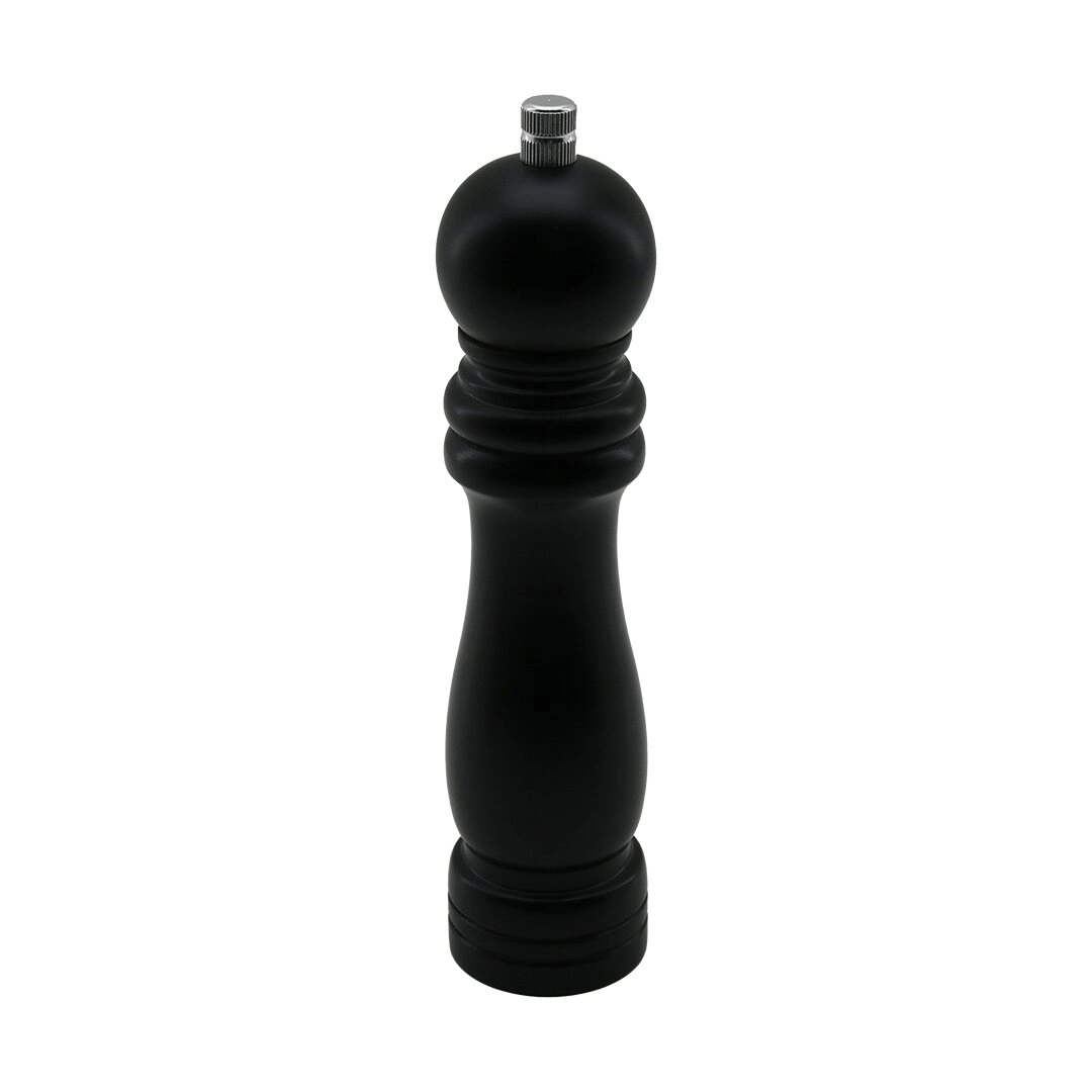 Siyah Ahşap  Büyük= Çap: 4.5cm - Uzunluk: 19.5cm Tuz - Baharat Öğütücü Bx40