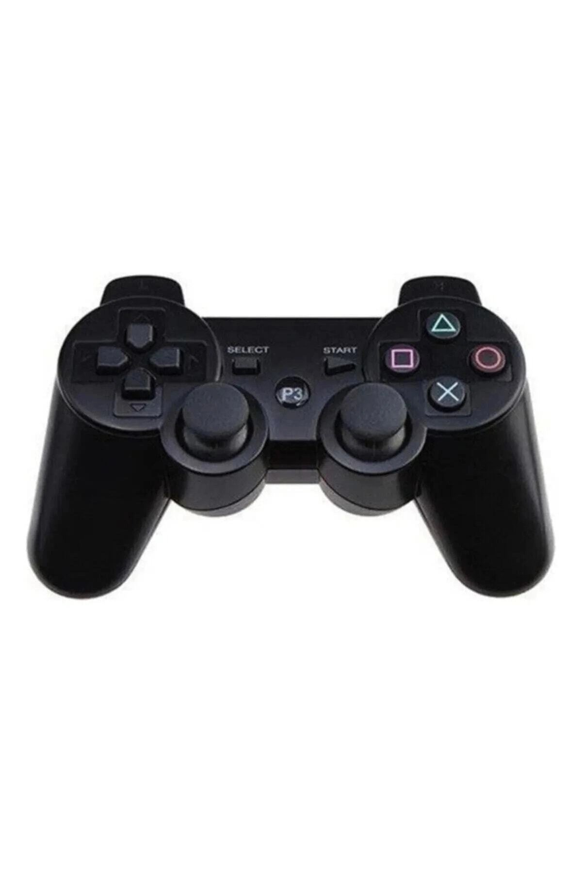 Siyah bluetooth bağlantılı titreşimli gamepad, Playstation 3 uyumlu, 1 yıl garantili