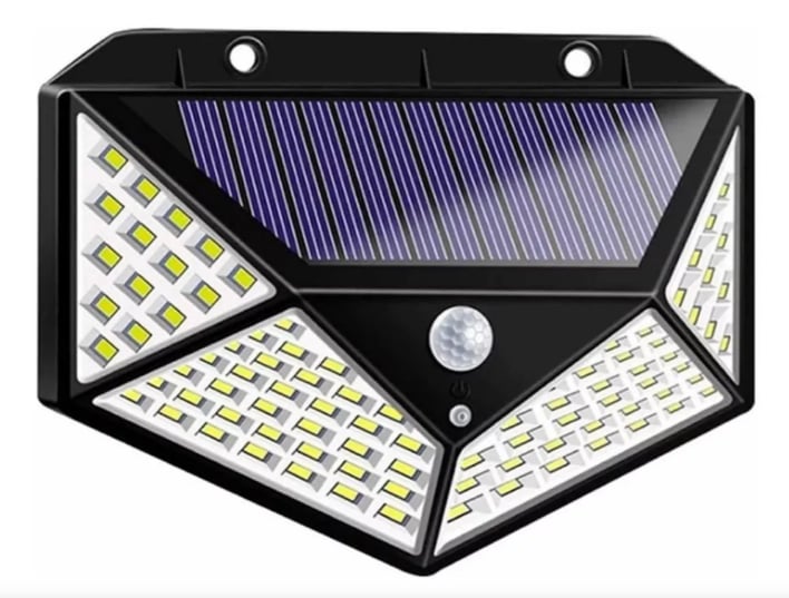 Solar Hareket Sensörlü Duvar Lambası 100 Led