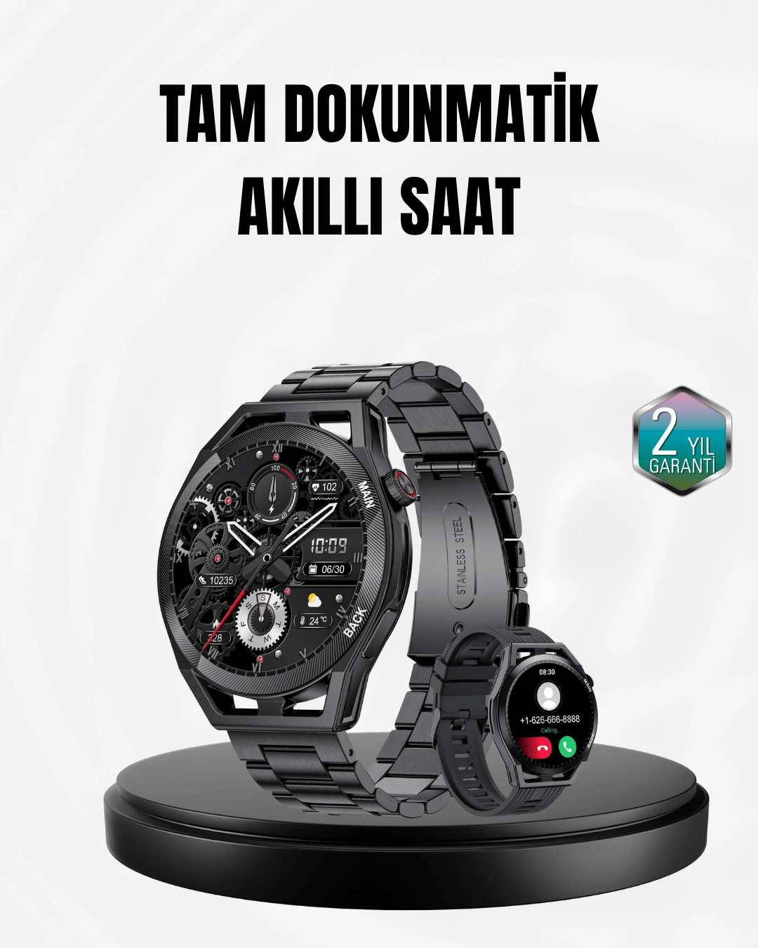 Spor ve Sağlık Takip Özellikli Akıllı Saat – Kalp Atış, Uyku ve Adım Ölçer Fonksiyonlu