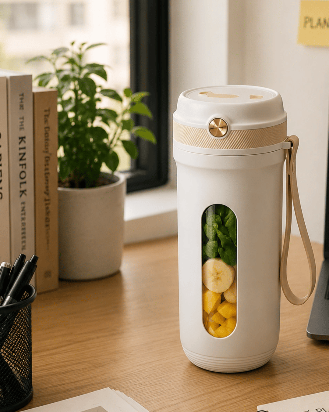 Spor ve Seyahat İçin Taşınabilir Smoothie Blender USB Şarj Destekli