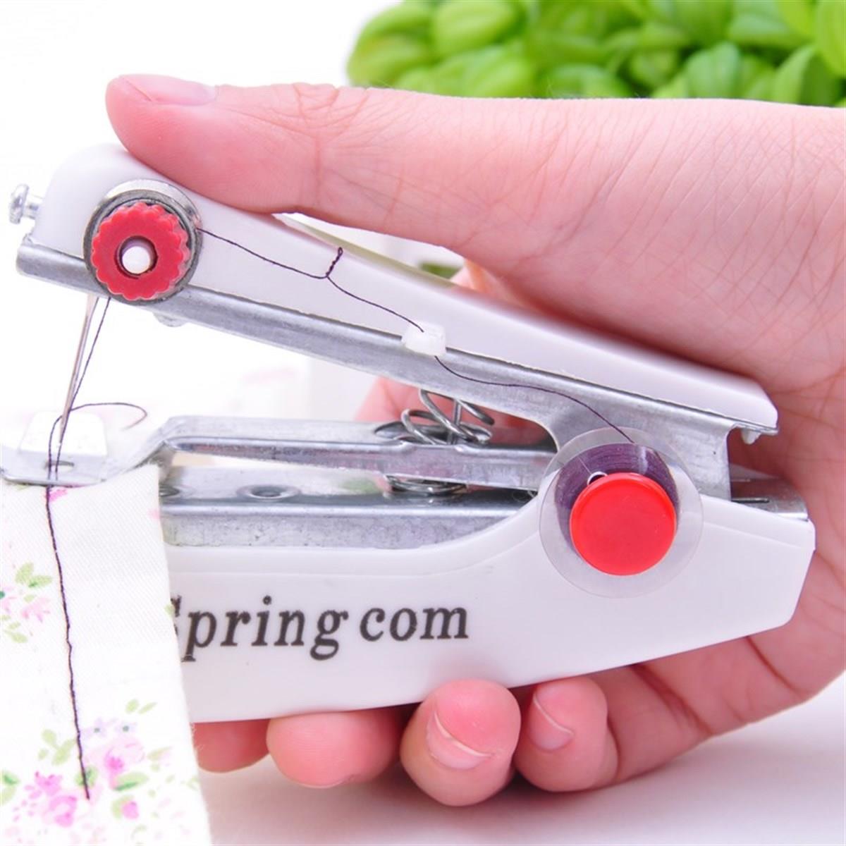 Spring Come Mini Kolay Seyehat ve Ev Tipi El Dikiş Dikme Makinası (3936)