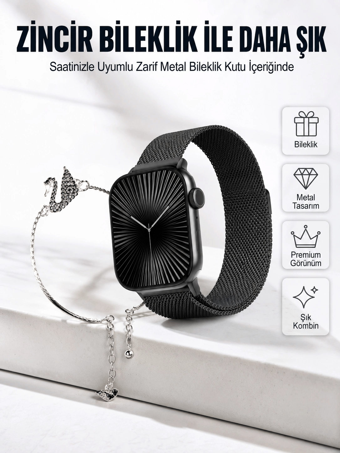 SQ-16 Mini Series 10 Akıllı Saat | Spor Modları, Bildirim ve Müzik Kontrolü