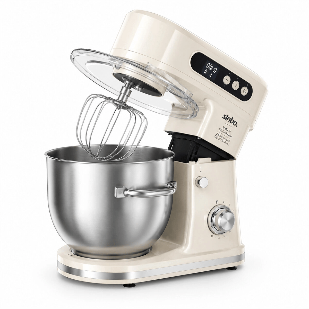 Standlı Mikser - Blender Seti Hamur Yoğurucu - Çırpıcı - Karıştırıcı 8kadem. Hız Ayar 12lt Hazne 2000w Smx-2779 Bx40