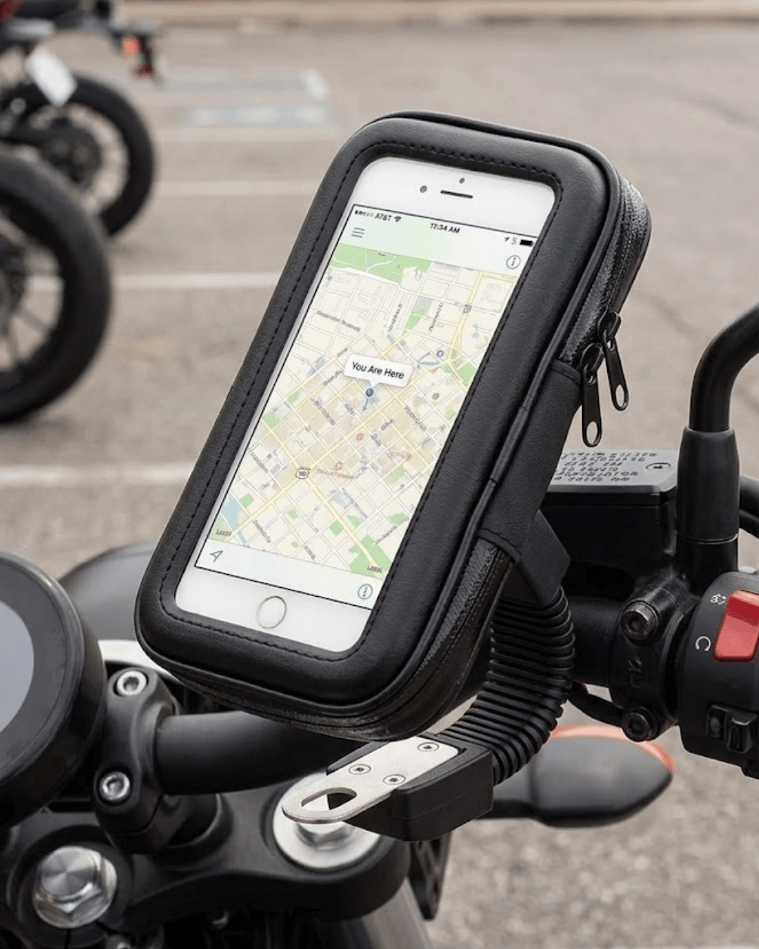 Su Geçirmez Motosiklet Scooter Telefon Standı Dokunmatik Ekranlı Bisiklet Tutucu