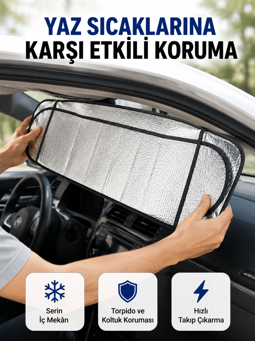 Sünger İzolasyonlu Katlanabilir Güneşlik