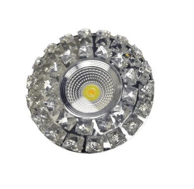 SUNLED 8202 Cam Spot Kasası 5W Beyaz Işık Led Çerçeveli Günışığı - Priz ve Anahtar İçin Uyumlu Çerçeve