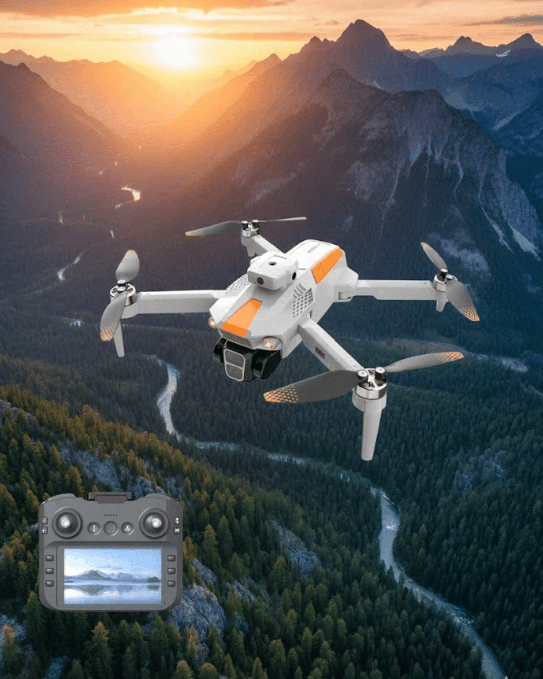 Takip Modlu Drone 1080P Kamera Uzun Menzil ve Yedek Bataryalı