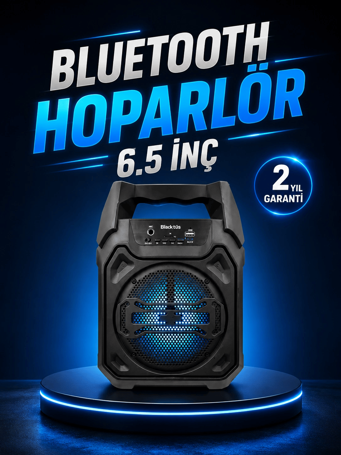Taşınabilir Şarjlı Hoparlör – Bluetooth, TWS ve Uzun Pil Ömrü