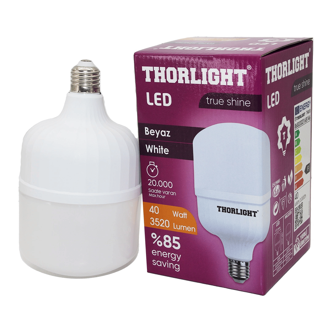 Thorlıght 40w E27 Torch T-shape Beyaz Led Ampul T-40b Bx40